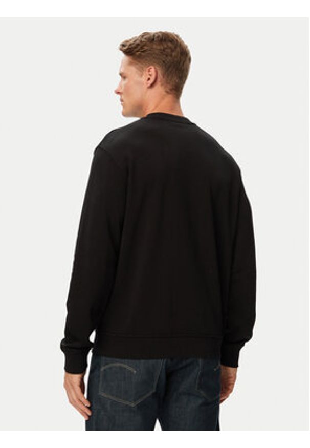 Karl Lagerfeld - KARL LAGERFELD Bluza 705022 563900 Czarny Regular Fit. Typ kołnierza: dekolt w karo. Kolor: czarny. Materiał: bawełna