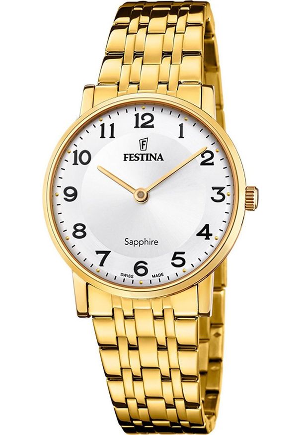 Zegarek damski Festina F20048-1 złoty. Kolor: złoty