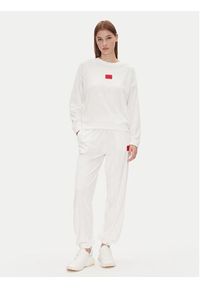 Hugo - HUGO Spodnie dresowe Neve_Pants 50531692 Écru Relaxed Fit. Materiał: bawełna, syntetyk #4