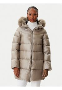 Hetrego - Hetregó Kurtka puchowa Hanna 8P602F 25WD02 Beżowy Regular Fit. Kolor: beżowy. Materiał: syntetyk #1