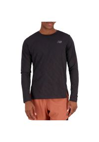 Koszulka New Balance MT31282BK - czarna. Kolor: czarny. Materiał: materiał, poliester. Sezon: lato. Sport: fitness #1