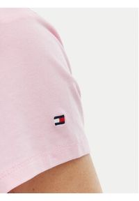 TOMMY HILFIGER - Tommy Hilfiger T-Shirt WW0WW48710 Różowy Slim Fit. Kolor: różowy. Materiał: bawełna #2