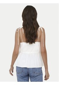 only - ONLY Top Nele 15370325 Biały Regular Fit. Kolor: biały. Materiał: wiskoza #7