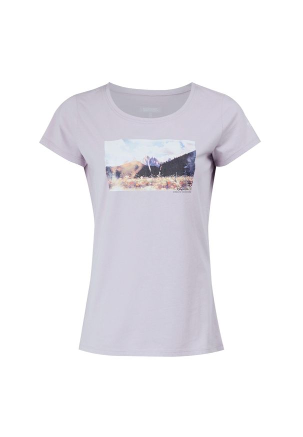 Regatta - T-shirt Damski Z Górą Breezed IV. Kolor: wielokolorowy, różowy, fioletowy