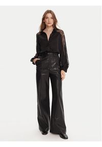 TwinSet - TWINSET Koszula 252LL2TBB Czarny Regular Fit. Kolor: czarny. Materiał: wiskoza