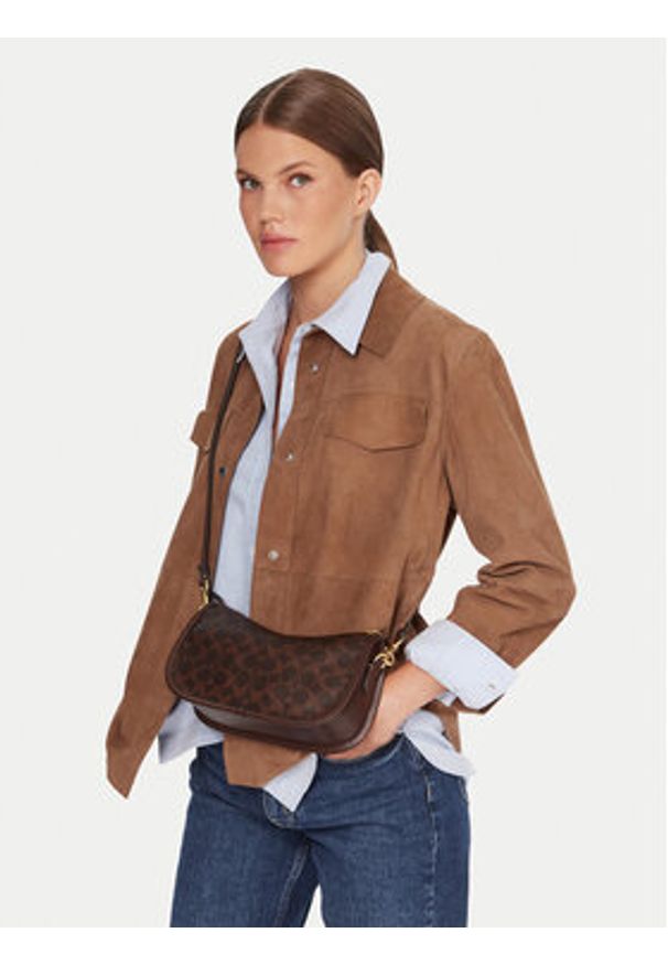 Coach Torebka Waverly CCC38 Brązowy. Kolor: brązowy