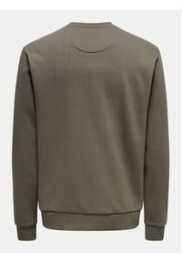 Only & Sons Bluza 22031838 Brązowy Regular Fit. Kolor: brązowy. Materiał: syntetyk #2