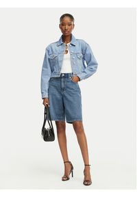 Hugo - HUGO Kurtka jeansowa Galatea 50557043 Niebieski jasny Regular Fit. Kolor: niebieski. Materiał: bawełna #4
