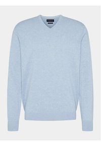 Bugatti Sweter 7300 95510 Błękitny Regular Fit. Kolor: niebieski. Materiał: bawełna #2