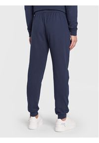 DKNY Spodnie dresowe N5_6874_DKY Granatowy Regular Fit. Kolor: niebieski. Materiał: bawełna, dresówka