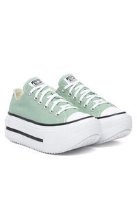 Converse Trampki Ctas Lift Double Stack A18862C Zielony. Kolor: zielony. Materiał: materiał #3