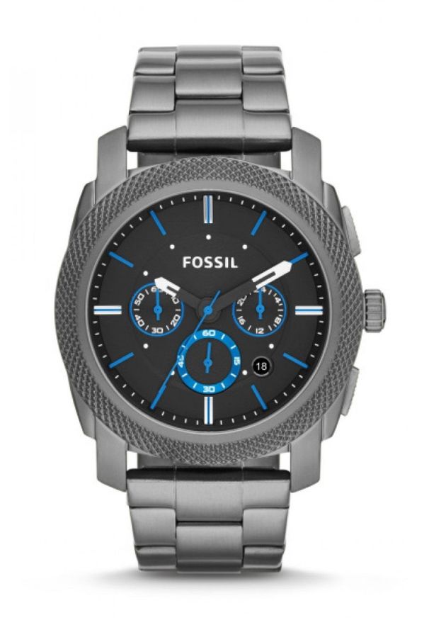 Fossil - Zegarek FS4931. Kolor: czarny. Materiał: materiał