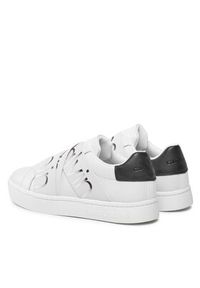 Calvin Klein Jeans Sneakersy Classic Cupsole Elast Lth YW0YW01443 Biały. Kolor: biały. Materiał: skóra