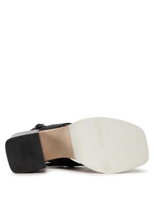 AGL Sandały Surin Sandal D668006PDSOFTY0000 Czarny. Kolor: czarny. Materiał: skóra
