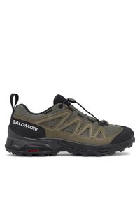 salomon - Salomon Trekkingi X Ward Leather GORE-TEX L47182200 Zielony. Kolor: zielony. Materiał: skóra, zamsz. Technologia: Gore-Tex. Sport: turystyka piesza