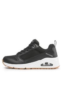 skechers - Skechers Sneakersy Uno Inside Matters 155005/BKW Czarny. Kolor: czarny. Materiał: materiał