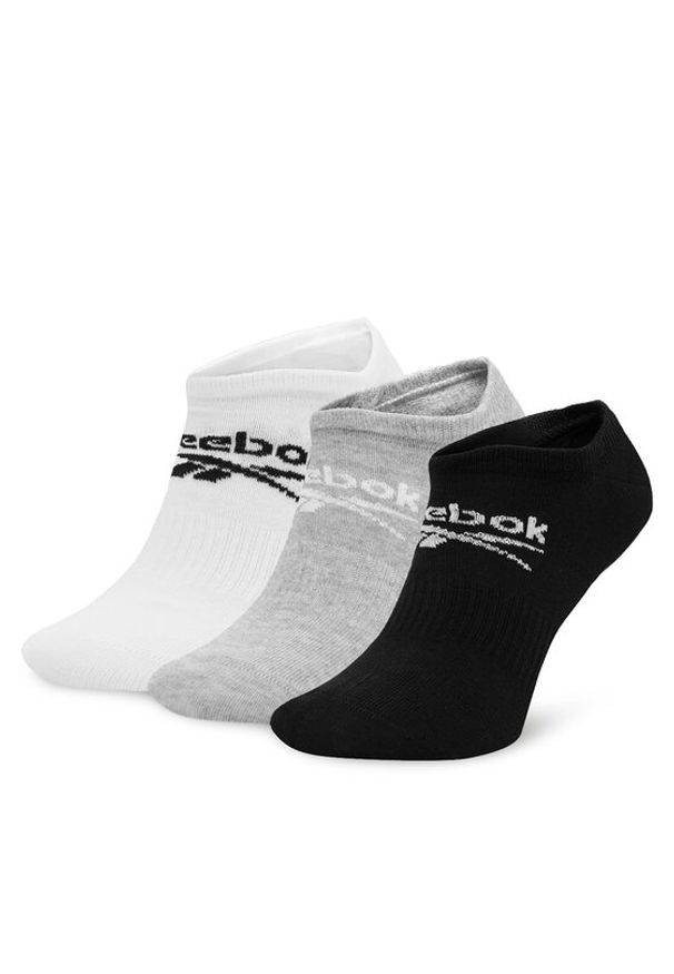 Reebok Zestaw 3 par niskich skarpet unisex R0353-SS24 (3-pack) Kolorowy. Materiał: materiał. Wzór: kolorowy