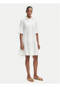 Iconique Sukienka letnia Romina IC26-039 Biały Regular Fit. Kolor: biały. Materiał: bawełna. Sezon: lato #2
