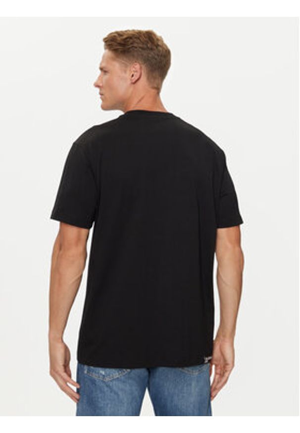 Karl Lagerfeld Jeans T-Shirt 246D1700 Czarny Regular Fit. Kolor: czarny. Materiał: bawełna