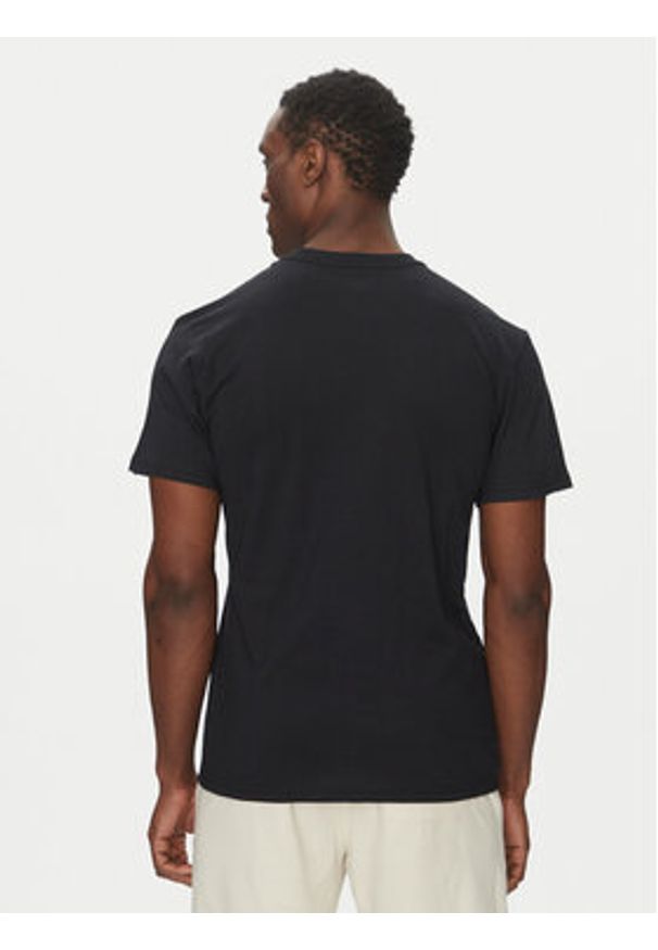 Quiksilver T-Shirt EQYZT08042 Czarny Regular Fit. Kolor: czarny. Materiał: bawełna
