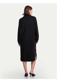 YAS Sukienka dzianinowa Balis 26030704 Czarny Loose Fit. Kolor: czarny. Materiał: syntetyk