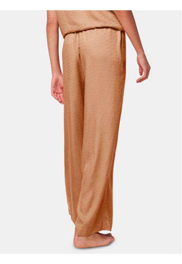 Triumph Spodnie piżamowe Silky Sensuality 10218287 Brązowy Relaxed Fit. Kolor: brązowy. Materiał: lyocell