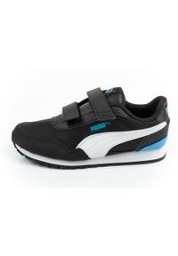 Buty sportowe dziecięce Puma ST Runner v3 NL V PS. Kolor: czarny. Materiał: materiał. Szerokość cholewki: normalna
