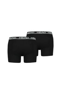 Bokserki męskie Head Basic Boxer 2 Pack. Kolor: czarny