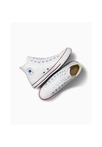 Trampki Converse Chuck Taylor HI Leather, Dla obu płci. Kolor: biały. Materiał: materiał, skóra