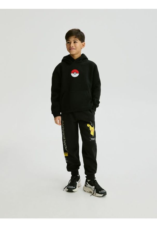 Reserved - Bluza Pokémon - czarny. Kolor: czarny. Materiał: dzianina, bawełna