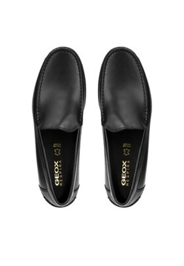 Geox Mokasyny U New Damon U641ZA 00043 C9999 Czarny. Kolor: czarny. Materiał: skóra