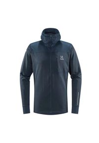 Bluza turystyczna polarowa męska Haglöfs L.I.M Mid Multi Hood. Kolor: niebieski. Materiał: polar