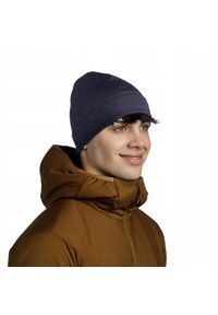 Buff - Czapka zimowa z wełny merino heavyweight. Kolor: niebieski. Materiał: wełna. Sezon: zima. Styl: sportowy