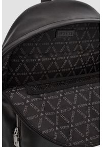 Guess - GUESS Czarny plecak męski Milano. Kolor: czarny. Materiał: skóra ekologiczna. Styl: elegancki, casual #4