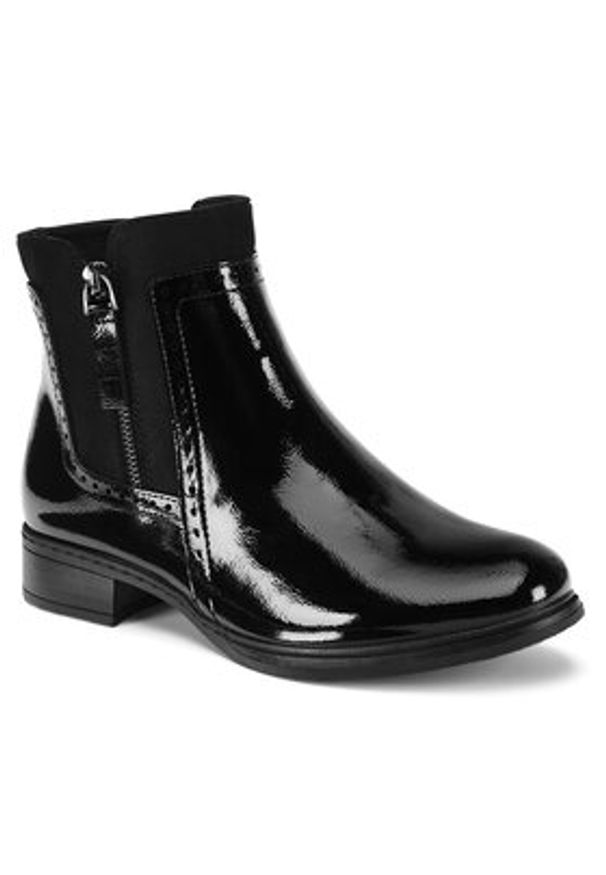 Clara Barson Botki WS6380-02 Czarny. Kolor: czarny. Materiał: skóra