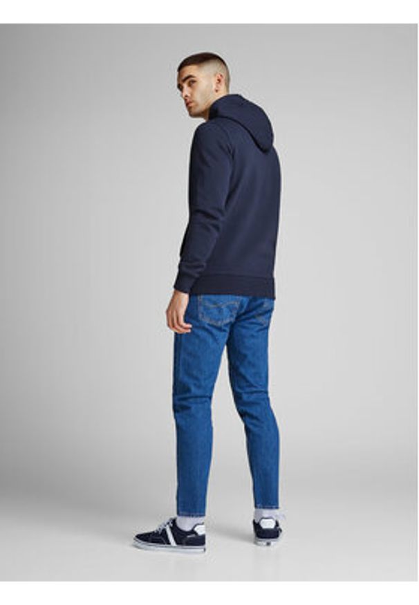 Jack & Jones Bluza Corp Old Logo 12137054 Granatowy Regular Fit. Kolor: niebieski. Materiał: bawełna