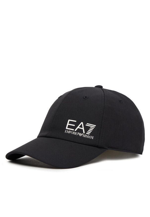 EA7 Emporio Armani Czapka z daszkiem 7X000106 AF13554 MC134 Czarny. Kolor: czarny. Materiał: poliamid, materiał