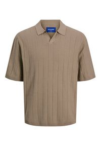 Jack & Jones Sweter Varenna 12272578 Beżowy Relaxed Fit. Kolor: beżowy. Materiał: bawełna #6