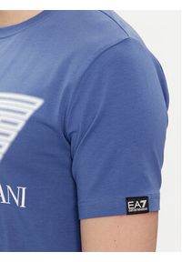 EA7 Emporio Armani T-Shirt 3DPT37 PJMUZ 1557 Niebieski Regular Fit. Kolor: niebieski. Materiał: bawełna #2