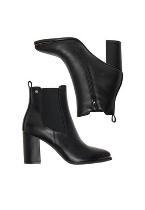 DeeZee Botki HX22069A-3 Czarny. Kolor: czarny. Materiał: materiał, syntetyk