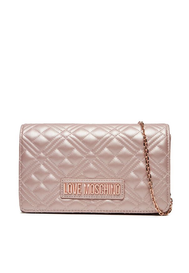 Love Moschino - LOVE MOSCHINO Torebka JC4079PP1MLA197A Różowy. Kolor: różowy. Materiał: skórzane