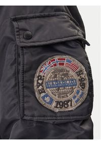 Napapijri Kurtka bomber A-Nemes NP0A891X Czarny Regular Fit. Kolor: czarny. Materiał: syntetyk #4