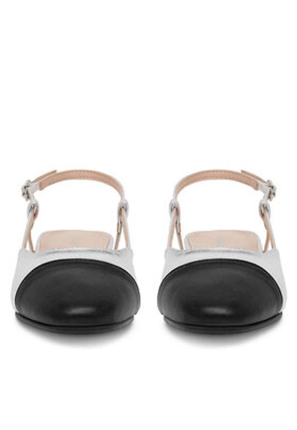 Clara Barson Baleriny WS24040-04 Srebrny. Kolor: srebrny. Materiał: skóra