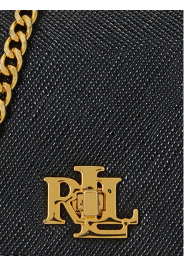 Lauren Ralph Lauren - LAUREN RALPH LAUREN Torebka 432966784008 Czarny. Kolor: czarny. Materiał: skórzane