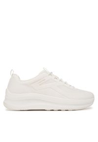 Calvin Klein Sneakersy Andrea - Chunky Ck Stripe Runner Trainers HM0HM02158 Biały. Kolor: biały. Materiał: materiał #1