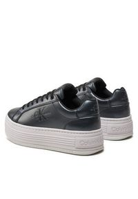 Calvin Klein Jeans Sneakersy Bold Platf Low Lace Lth Ml Mtl YW0YW01464 Czarny. Kolor: czarny #6