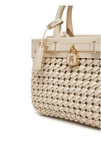 TOMMY HILFIGER - Tommy Hilfiger Torebka American Icon Mini Tote Le Wo AW0AW17395 Beżowy. Kolor: beżowy. Materiał: skórzane #3