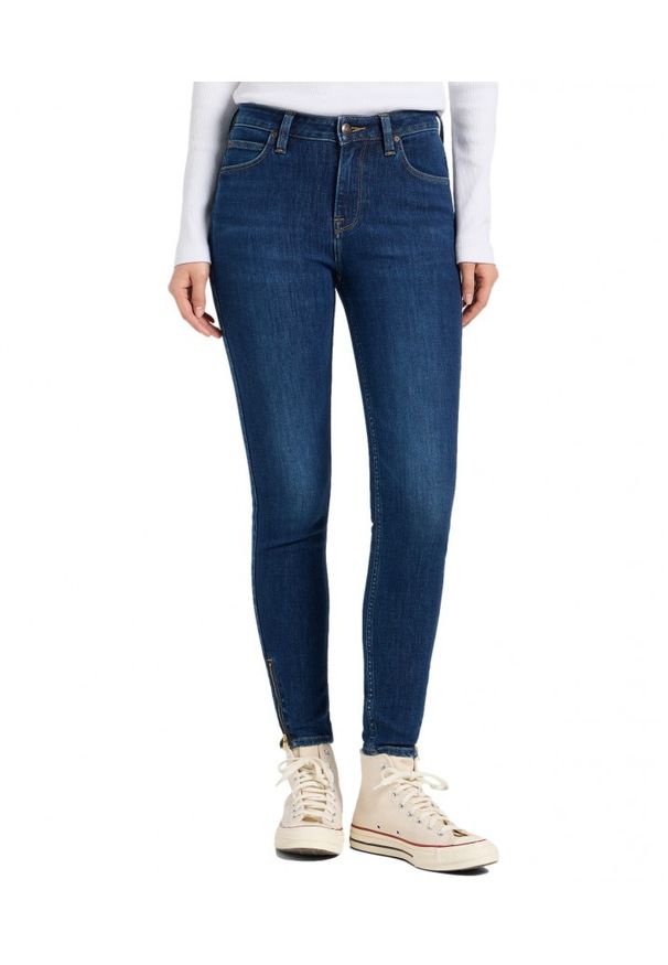 Lee - DAMSKIE SPODNIE LEE SCARLETT HIGH ZIP NO FOUL 112370897
