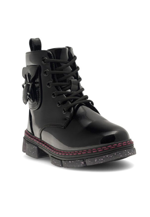 Nelli Blu Botki CM230103-8 Czarny. Kolor: czarny