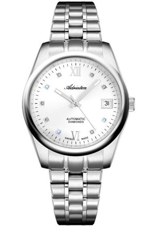 Zegarek damski Adriatica A3198.5183DA srebrny. Kolor: srebrny